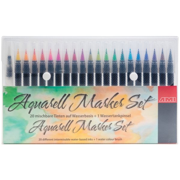 Aquarell Brush Pen Set 20+1