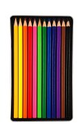 Watercolor Pencil Set in Metal Case, 12 Pieces