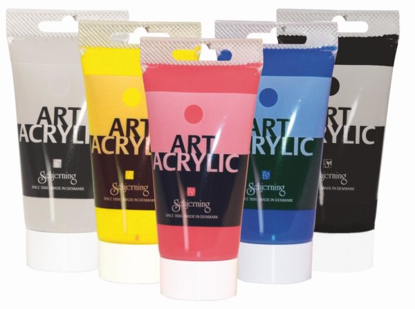 Art Acrylic Set 75ml, 5 Farben