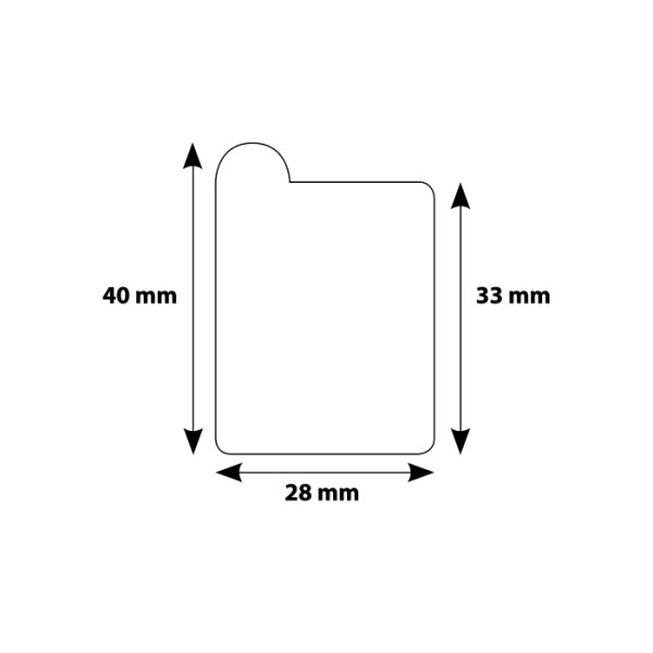 Keilrahmenleiste Profi 4,  30cm