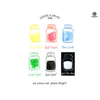 Octopus Write and Draw Ink Set BASIC BRIGHT, 6 x 10ml