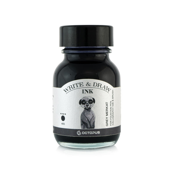 Octopus Write and Draw Ink, 50ml 465 Grey Merkat