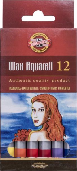 Wax Aquarell Set 12 Farben, Schachtel 8282012003KS