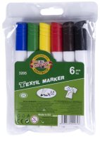 Textil Marker 3205 Set, 6 Farben 773205JF02KS