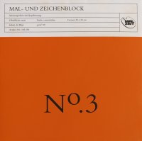 Mal- u. Zeichenblock No.3,  90g, 30x30cm