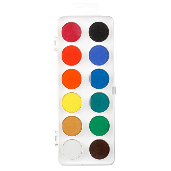 Aquarellkasten 12 Farben, weiß 017251000000
