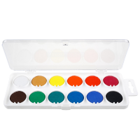 Aquarellkasten 12 Farben, weiß 017251000000
