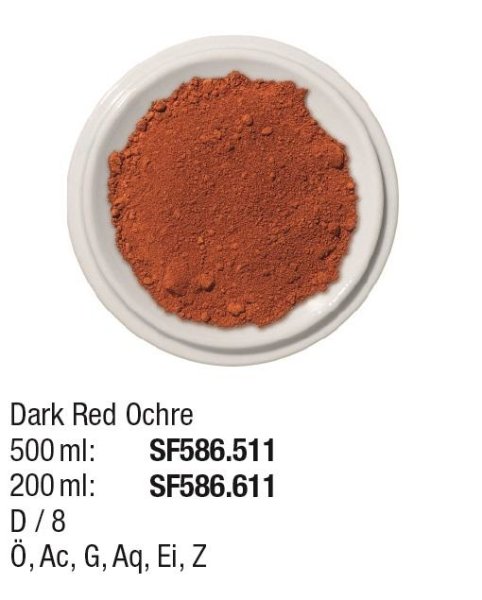 Pigmente 500ml Dark Red Ochre