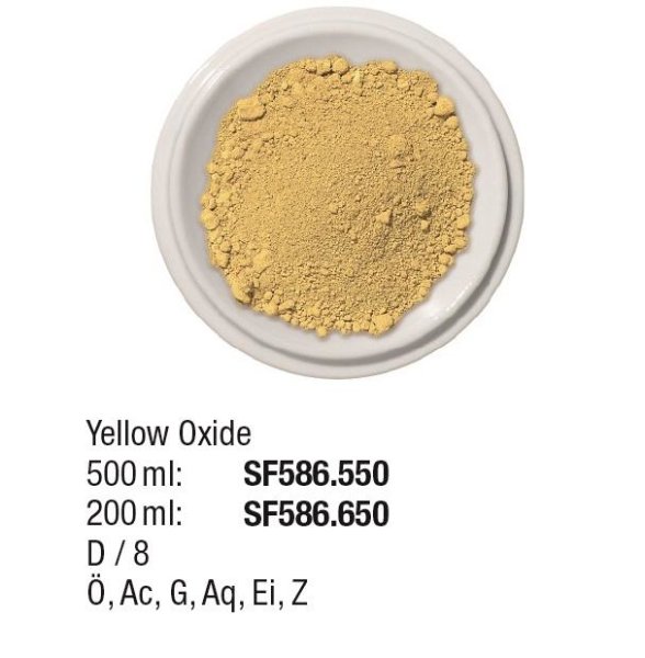 Pigmente 500ml Yellow Oxide