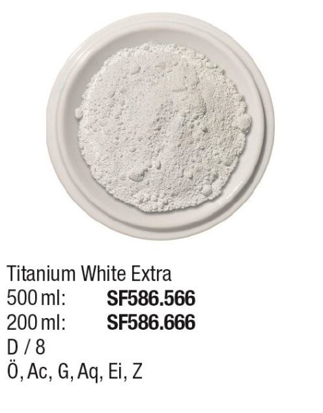 Pigmente 500ml Titanium White Extra