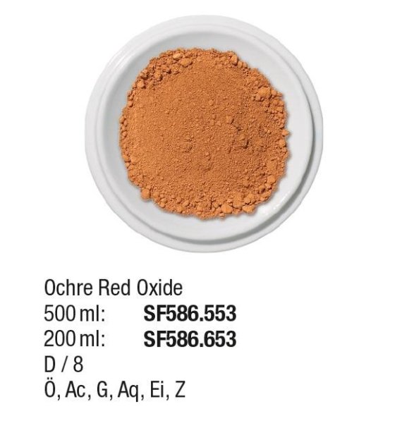 Pigmente 200ml Ochre Red Oxide