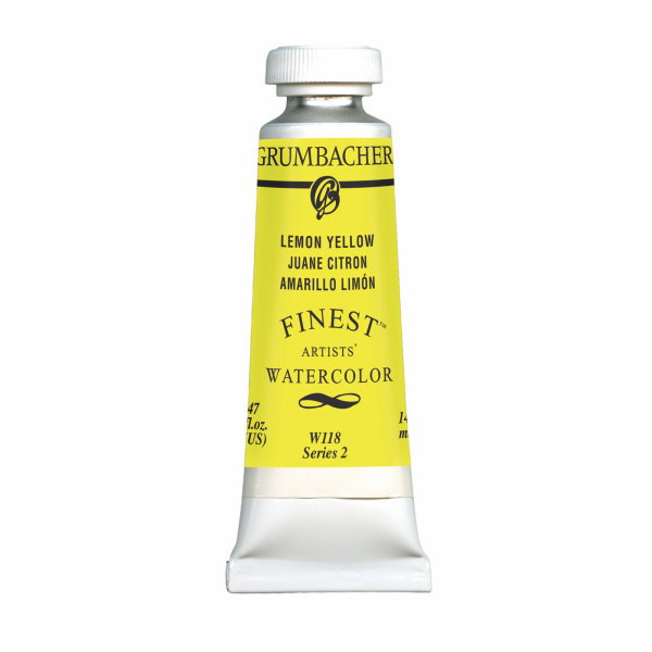 Grumbacher Finest Watercolor 14ml Lemon Yellow