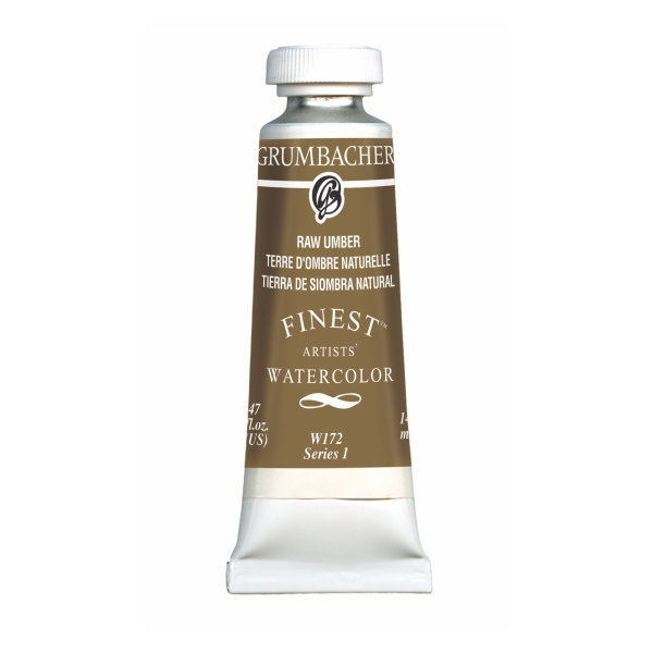 Grumbacher Finest Watercolor 14ml Raw Umber