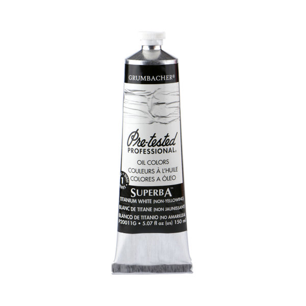 Grumbacher Pre-tested Prof. Oil Colors 150ml, Superba White