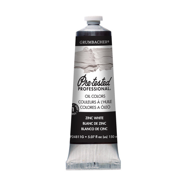 Grumbacher Pre-tested Prof. Oil Colors 150ml, Zinc White