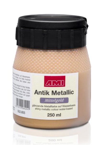 Antik Metallic 250ml Mittelgold