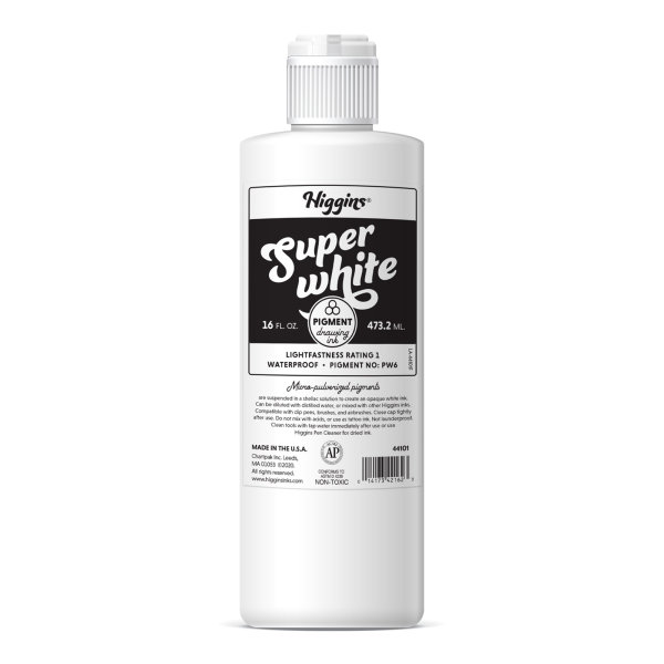 Pigmented Ink,Waterproof,SuperWhite,16oz