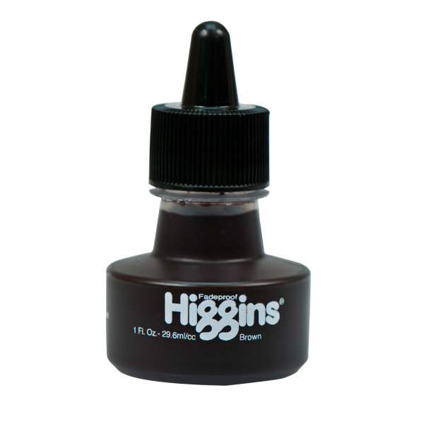 Pigmented Ink, Brown,1oz