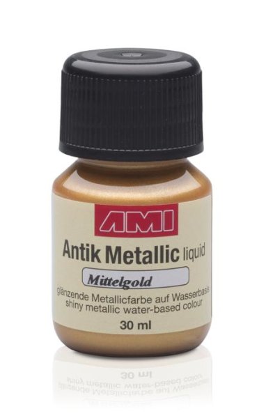 Antik Metallic  30ml Mittelgold      VE3