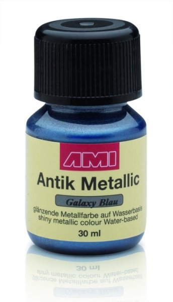 Antik Metallic  30ml Galaxy Blau     VE3