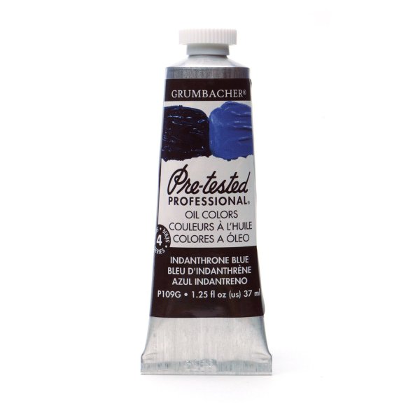 Grumbacher Pre-tested Prof. Oil Colors 37ml, Indanthrone Blue