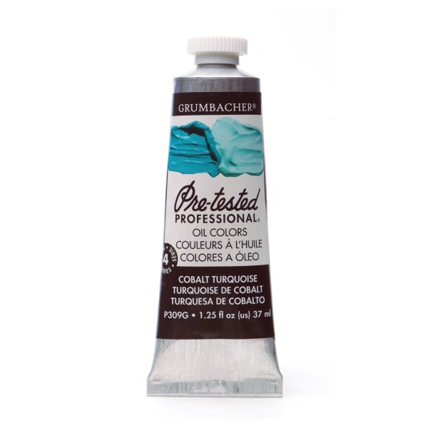 Grumbacher Pre-tested Prof. Oil Colors 37ml, Cobalt Turquoise