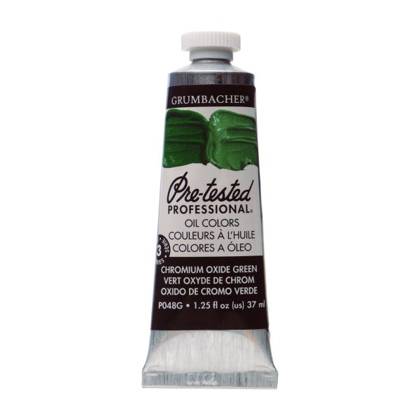 Grumbacher Pre-tested Prof. Oil Colors 37ml, Chrome Oxide Green