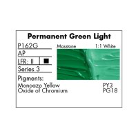 Grumbacher Pre-tested Prof. Oil Colors 37ml, Permanent Green Light