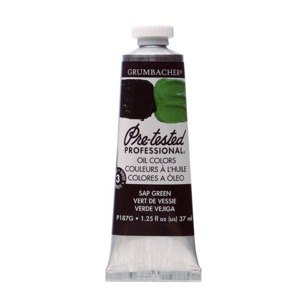 Grumbacher Pre-tested Prof. Oil Colors 37ml, Sap Green