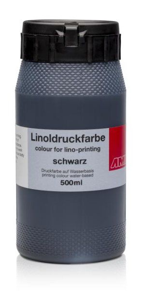 Linoldruckfarbe 500ml schwarz