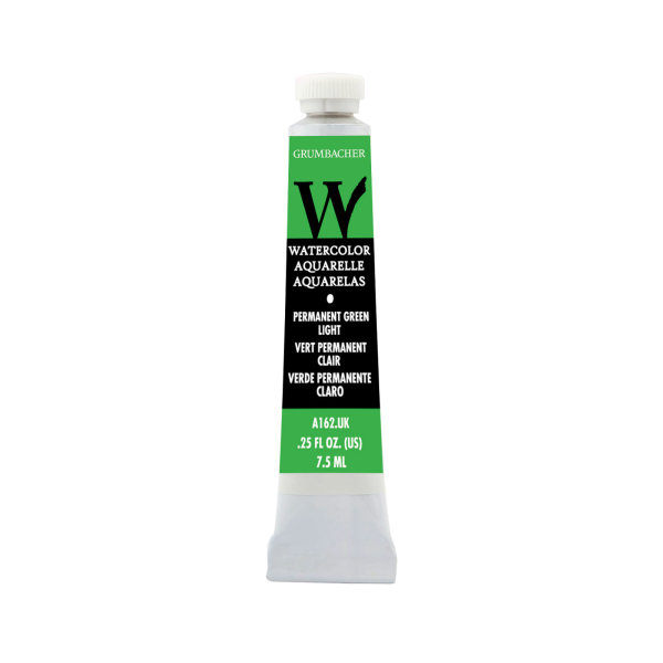 Grumbacher Watercolor 7,5ml Permanent Green Light