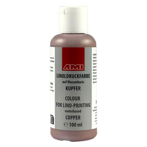 Linoldruckfarbe  100ml kupfer