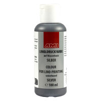 Linoldruckfarbe 100ml silber