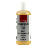 Linoldruckfarbe  100ml gold