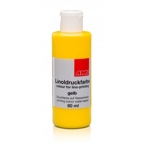 Linoldruckfarbe  80ml gelb