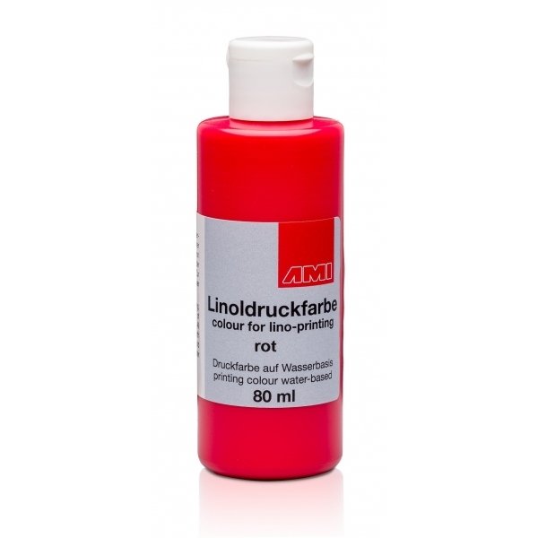 Linoldruckfarbe  80ml rot