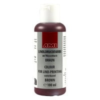 Linoldruckfarbe  100ml braun