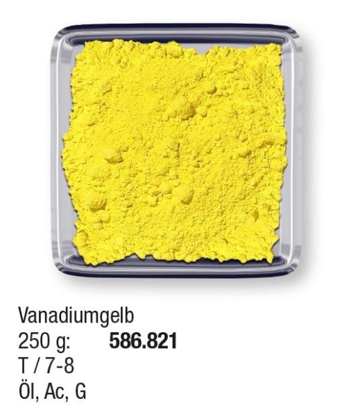 Studienpigmente 250g Vanadiumgelb