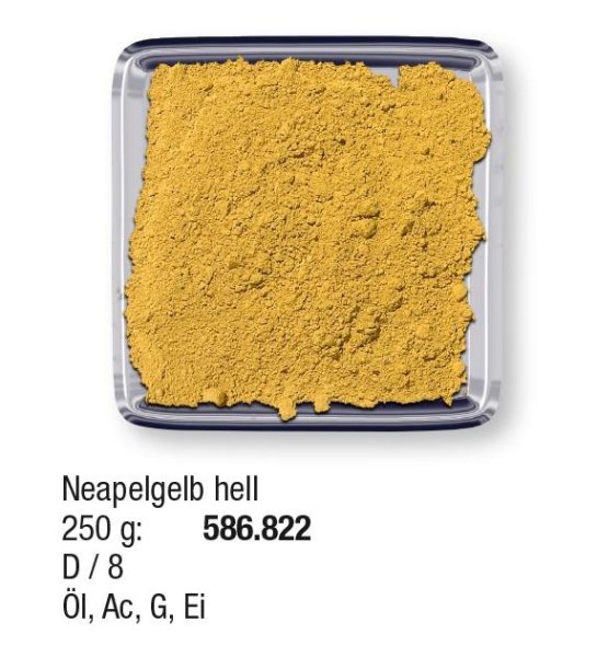 Studienpigmente 250g Neapelgelb hell