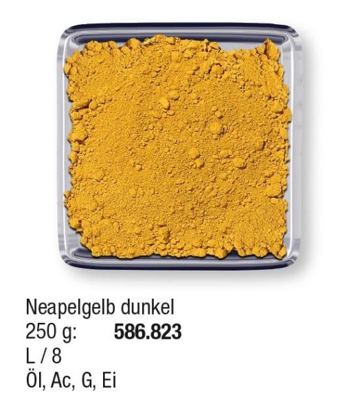 Studienpigmente 250g Neapelgelb dunkel