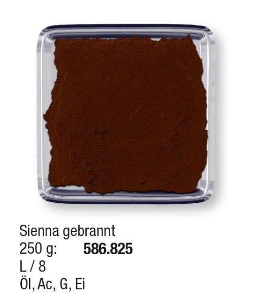 Studienpigmente 250g Sienna gebrannt