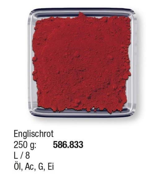 Studienpigmente 250g Englischrot