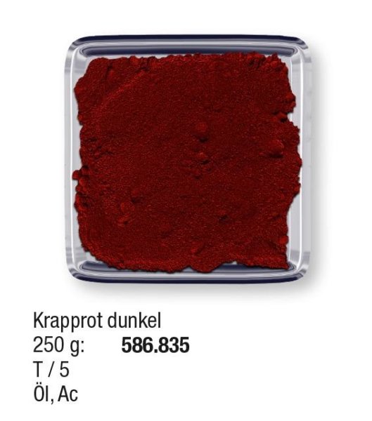 Studienpigmente 250g Krapprot dunkel