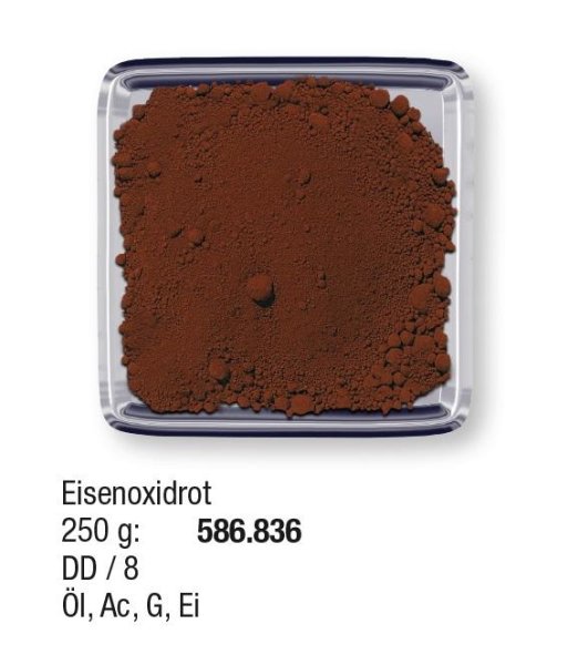 Studienpigmente 250g Eisenoxidrot