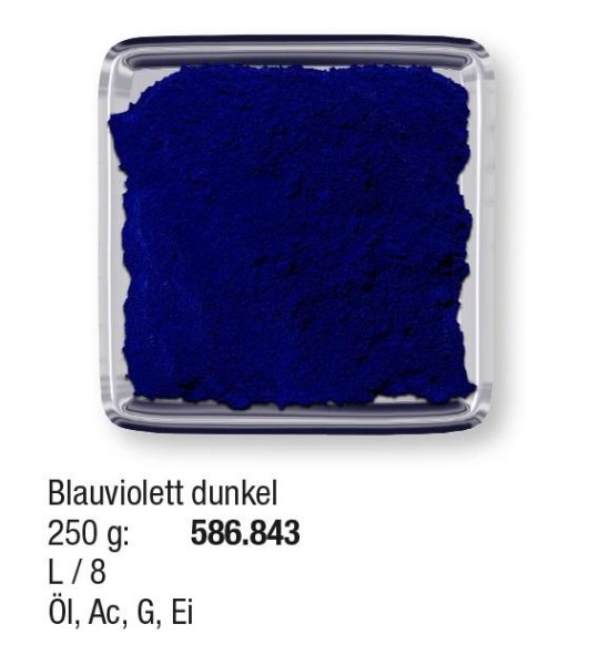 Studienpigmente 250g Blauviolett dunkel