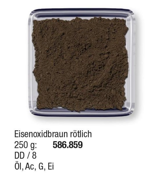 Studienpigmente 250g Eisenoxidbraun rötl