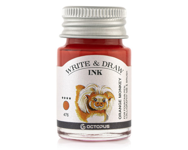 Octopus Write and Draw Ink ,10ml 476 Orange Monkey