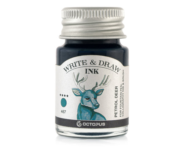 Octopus Write and Draw Ink ,10ml 467 Petrol Deer