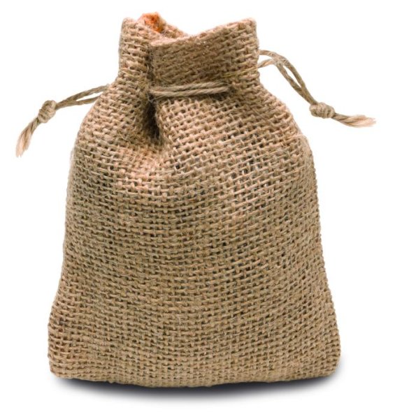 Jute Säckchen 13x9,5cm 3er Set natur