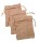 Jute Säckchen 13x9,5cm 3er Set natur